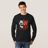 Chibi Panda Bear Hugs Red Panda Niedlich Kids T-Shirt (Vorne ganz)