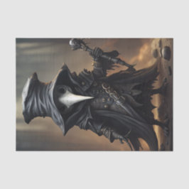 Chibi Plague Doctor Monster Dekoupage Seidenpapier