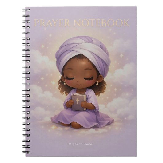 Chibi Prayer Journal Notebook Notizblock (Vorderseite)
