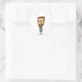 Chibi Quadratischer Aufkleber (Tasche)