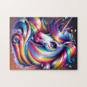 Chibi Rainbow Unicorn Puzzle (Horizontal)