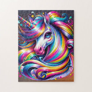 Chibi Rainbow Unicorn Puzzle