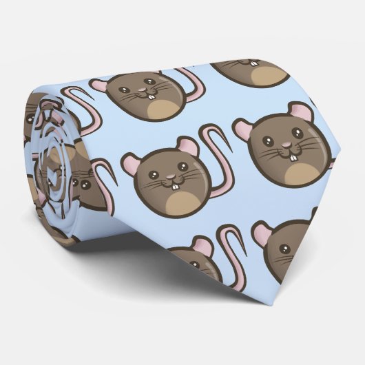 Chibi Ratten Krawatte (Gerollt)
