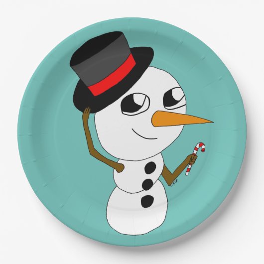 Chibi-Raucher Pappteller (Vorderseite)