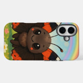 Chibi Red Admiral Butterfly Case-Mate iPhone Hülle (Rückseite (Horizontal))
