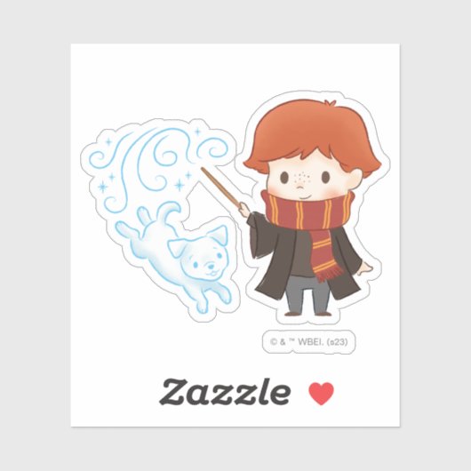 Chibi Ron Weasley Aufkleber (Blatt)