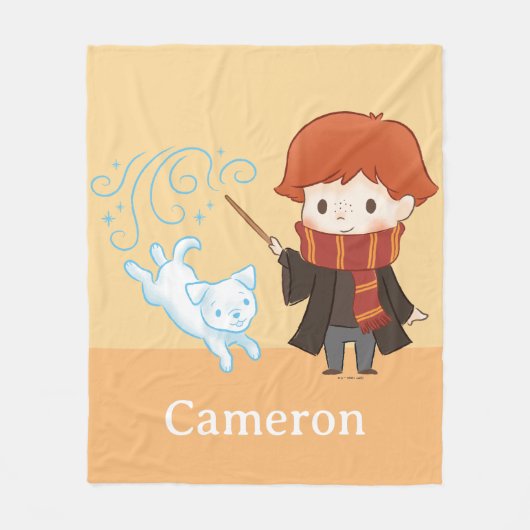 Chibi Ron Weasley Fleecedecke (Vorderseite)