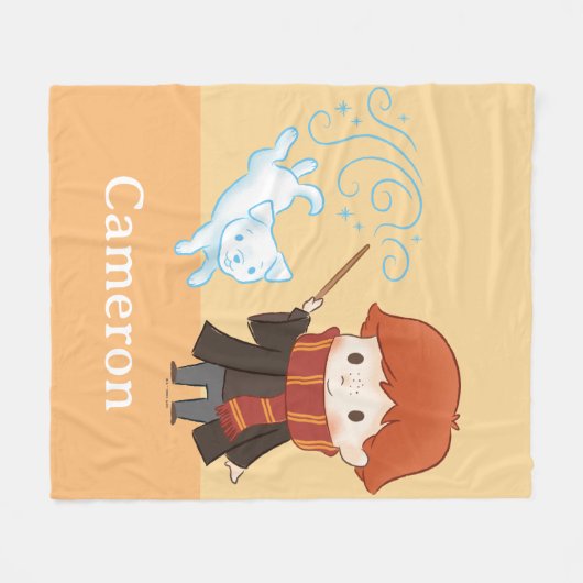 Chibi Ron Weasley Fleecedecke (Vorderseite (Horizontal))