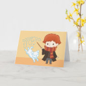 Chibi Ron Weasley Karte (Gelbe Blume)