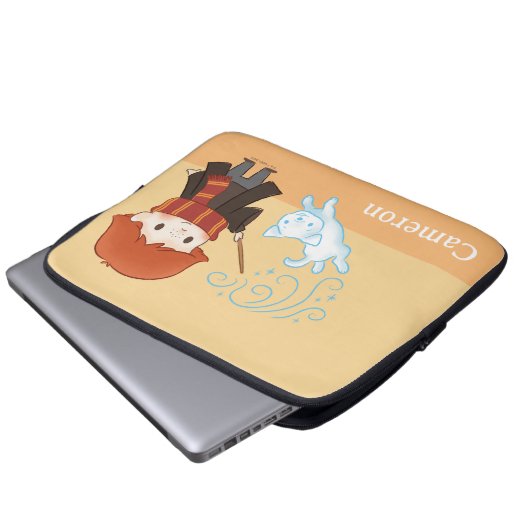 Chibi Ron Weasley Laptopschutzhülle (Vorne Knopf)
