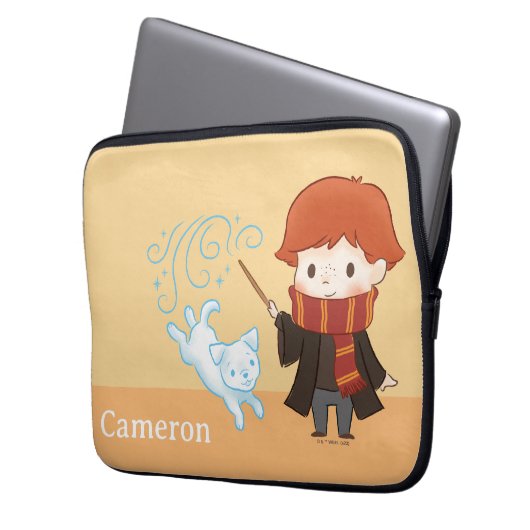 Chibi Ron Weasley Laptopschutzhülle (Vorderseite Links)