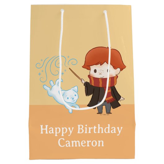 Chibi Ron Weasley Mittlere Geschenktüte (Rückseite)