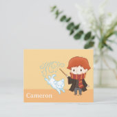 Chibi Ron Weasley Postkarte (Stehend Vorderseite)