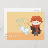 Chibi Ron Weasley Postkarte (Vorne/Hinten)