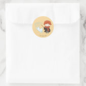Chibi Ron Weasley Runder Aufkleber (Tasche)