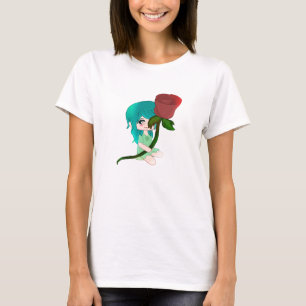 Chibi-Rose mit Rose T - Shirt