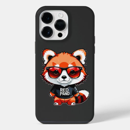 Chibi-Rotpanda-Junges iPhone Hülle (Rückseite)