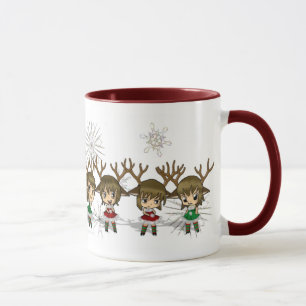 Chibi Rotwild alle Tasse