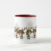 Chibi Rotwild alle Tasse (Zentrum)