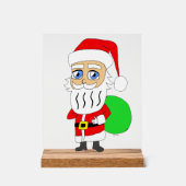 Chibi Santa Claus Acrylschild (Vorderseite)