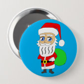Chibi Santa Claus Button (Vorne & Hinten)