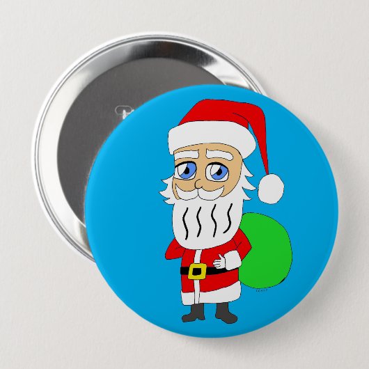 Chibi Santa Claus Button (Vorne & Hinten)