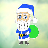 Chibi Santa Claus Fensteraufkleber (Blatt 3)