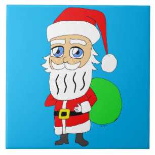 Chibi Santa Claus Fliese