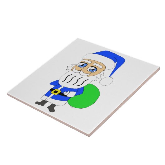 Chibi Santa Claus Fliese (Seite)