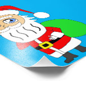 Chibi Santa Claus Fotodruck (Ecke)