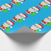 Chibi Santa Claus Geschenkpapier (Ecke)