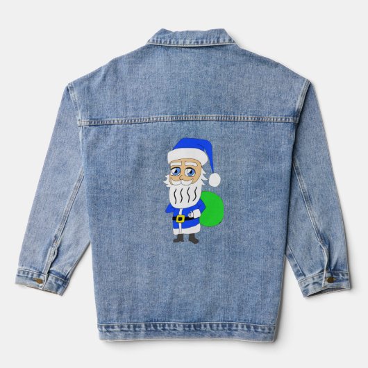 Chibi Santa Claus Jeansjacke (Rückseite)