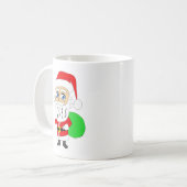 Chibi Santa Claus Kaffeetasse (Vorderseite Links)