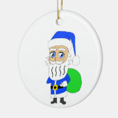 Chibi Santa Claus Keramik Ornament (Links)