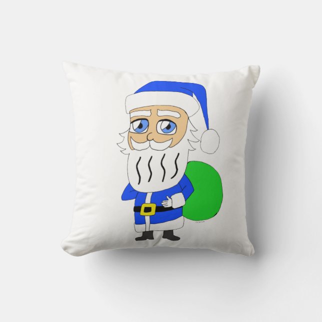 Chibi Santa Claus Kissen (Vorderseite)