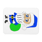 Chibi Santa Claus Magnet (Horizontal)