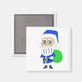 Chibi Santa Claus Magnet (Vorderseite/Rückseite)
