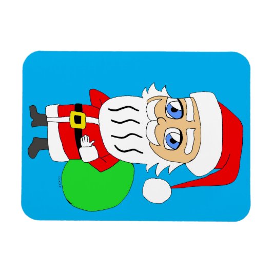 Chibi Santa Claus Magnet (Horizontal)