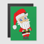 chibi santa claus magnetkarte (Vorne/Hinten)