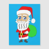 Chibi Santa Claus Magnetkarte (Vorderseite)