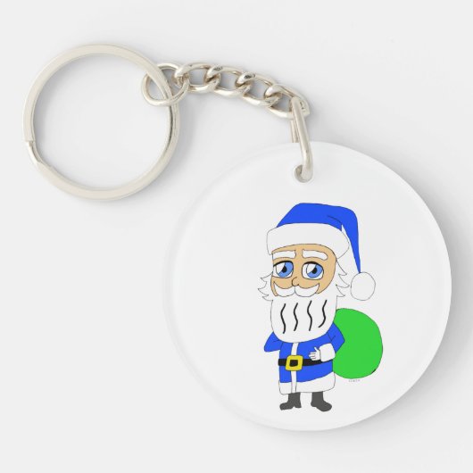 Chibi Santa Claus Schlüsselanhänger (Vorderseite)