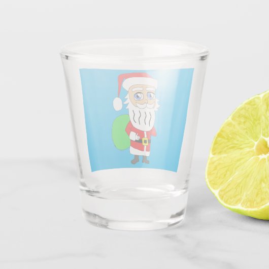 Chibi Santa Claus Schnapsglas (Rückseite)