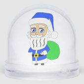 Chibi Santa Claus Schneekugeln (Rückseite)
