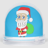 Chibi Santa Claus Schneekugeln (Rückseite)