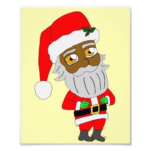 Chibi Santa Fotodruck (Vorne)
