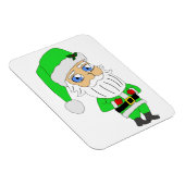 Chibi Santa grüner Anzug Magnet (Rechte Seite)