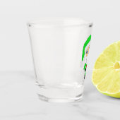 Chibi-Santa grüner Anzug Schnapsglas (Links)