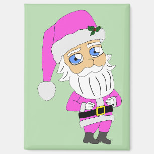 Chibi-Santa im rosa Anzug Magnet