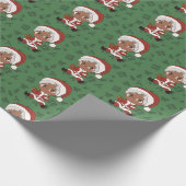 Chibi Santa (Version 3) Geschenkpapier (Ecke)