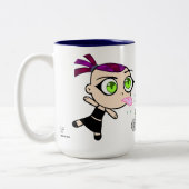 Chibi schäumend u. Germaine-Tasse Zweifarbige Tasse (Links)